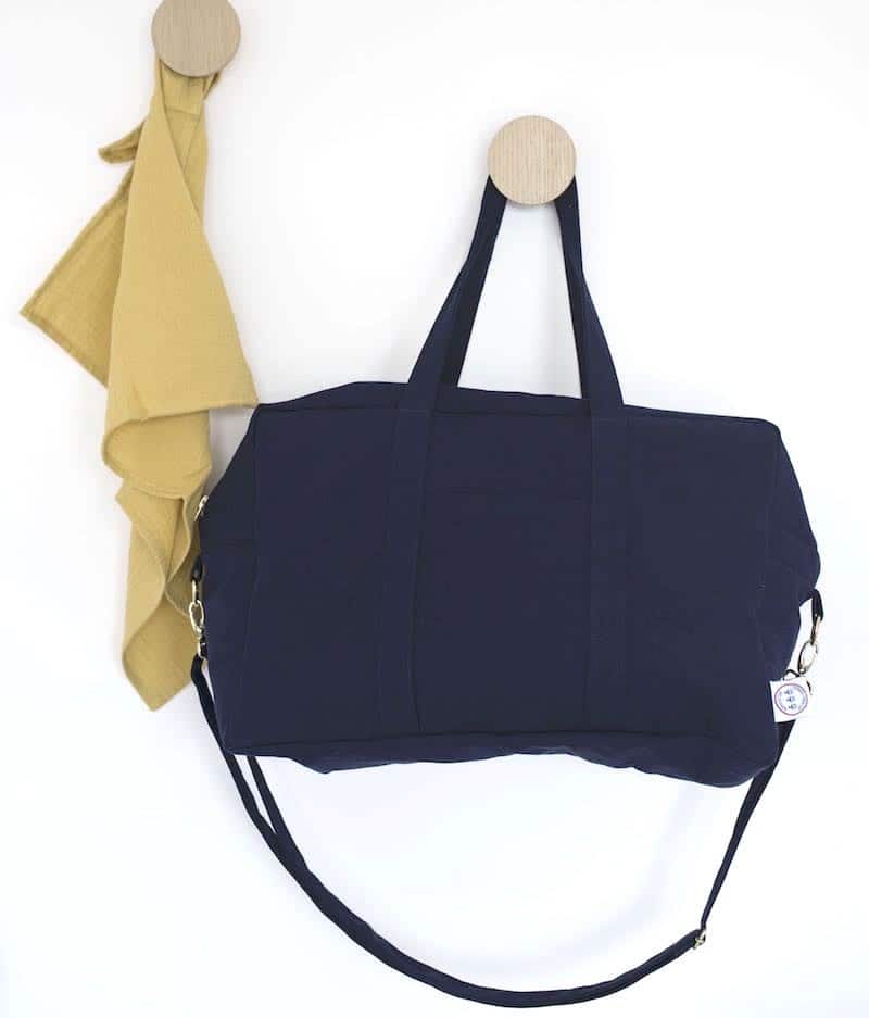 Grand sac à langer - Made in France - Oeko Tex - Bleu marine