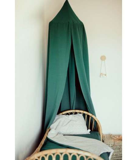 Ciel de lit vert - Décoration chambre bébé