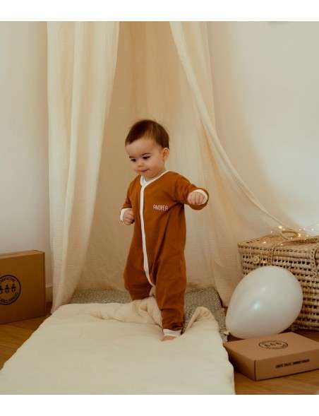 Pyjama bébé personnalisé en coton biologique made in France
