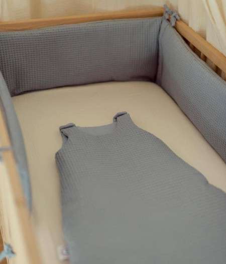 Tour de lit bébé en double gaze de coton certifié Oeko-tex
